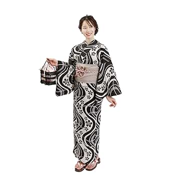 Amazon | [Fuuka] 浴衣 2点 セット レディース フリーサイズ 桜